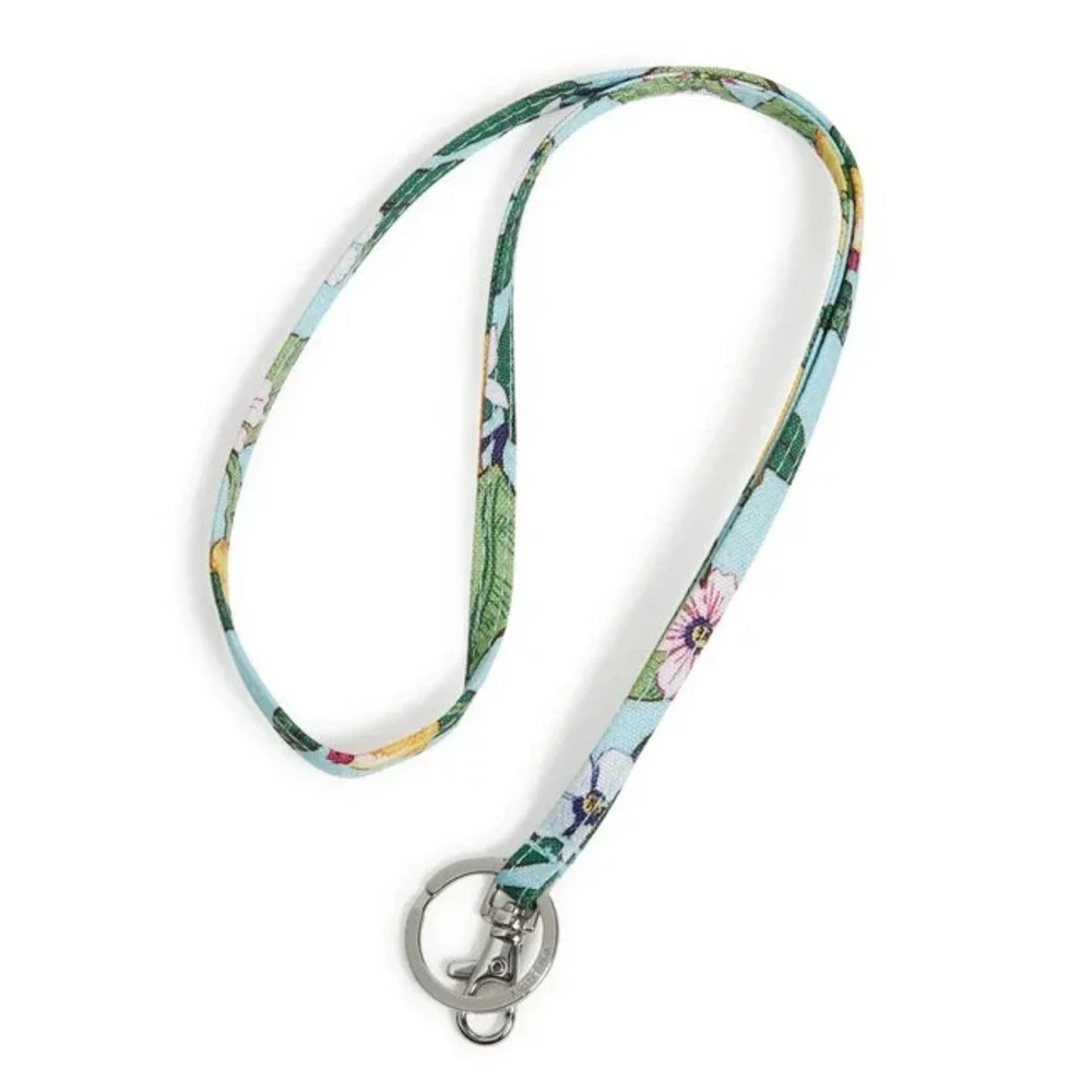 Vera‎ Bradley Lanyard Key Ring Clip Lemon Grove NWT